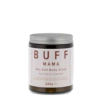 Mama | Nurture & Comfort Natural Sea Salt Body Scrub | 225g from Buff Natural Body Care in sustainable bath products, Sustainable Beauty & Health