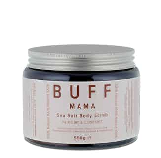 Mama | Nurture & Comfort Natural Sea Salt Body Scrub | 550g from Buff Natural Body Care in sustainable bath products, Sustainable Beauty & Health