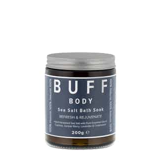 Body | Refresh & Rejuvenate Natural Sea Salt Bath Soak | 200g from Buff Natural Body Care in sustainable bath products, Sustainable Beauty & Health