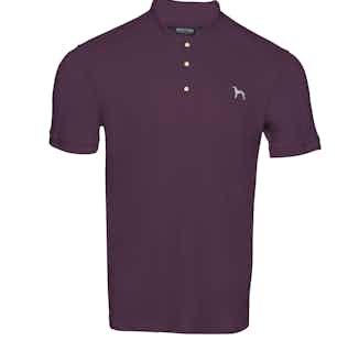 Organic Cotton Kid's Plain Short Sleeve Polo Shirt | Wakebridge Red Wine from Masson and Green in sustainable boys tops, sustainable boys clothing