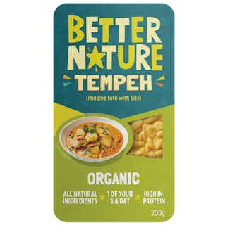 Organic Natural SoybeanTempeh | 200g from Better Nature in Sustainable Food & Drink