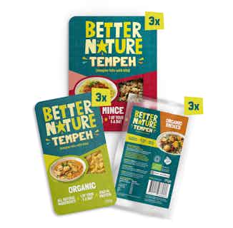 The 'Blank Canvas' Bundle  | Variety of Soybean Tempeh | 1650 g from Better Nature in Sustainable Food & Drink