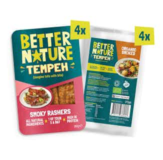 The 'Smoky' Bundle | Variety of Soybean Tempeh | 1400 g from Better Nature in organic meat alternatives, Sustainable Food & Drink