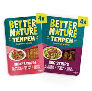 The 'Crispy' Bundle | Variety of Soybean Tempeh | 1440 g from Better Nature in organic meat alternatives, Sustainable Food & Drink
