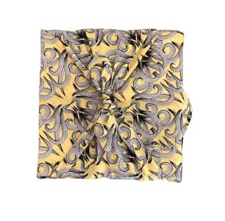 Fabric Gift Wrap Furoshiki Cloth - Sunshine Nouveau Single Sided from FabRap in sustainable gift wrapping & greeting cards, Sustainable Homeware & Leisure