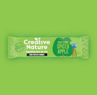 Spiced Apple Protein Crunch Bar | 16 Bars from Creative Nature in eco-friendly snacks, Sustainable Food & Drink