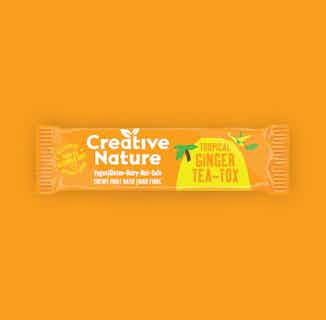 Tropical Ginger Teatox Oatie Bar | 20 Bars from Creative Nature in plant based snack boxes & hampers, Sustainable Food & Drink