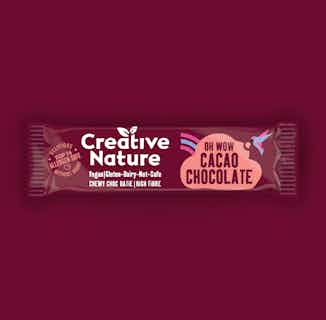 Oh Wow Cacao Chocolate Raw Fruit Oatie Bar | Box of 20 from Creative Nature in plant based snack boxes & hampers, Sustainable Food & Drink