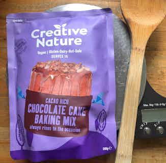 Dairy Free Cacao Rich Chocolate Cake Baking Mix | 300g from Creative Nature in vegan baking mixes, Sustainable Food & Drink