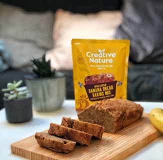 Dairy Free Banana Bread Baking Mix | 250g from Creative Nature in vegan baking mixes, Sustainable Food & Drink