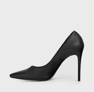 Nopal Cactus Vegan Leather Women's Court Stilettos | Black from Bohema Clothing in ethically made heels, sustainable ethical shoes for women