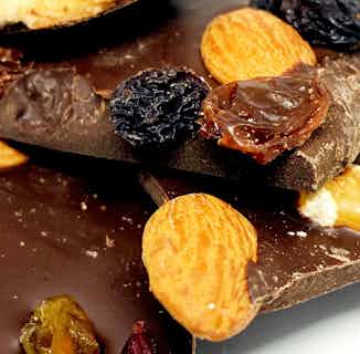 Sugar Free Fruits & Nuts Chocolate Bark from Chocolage in ethical chocolate bars, ethically sourced chocolate