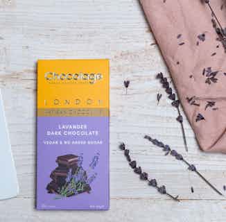 Vegan Artisan Chocolate Bar | Lavender Dark from Chocolage in ethical chocolate bars, ethically sourced chocolate