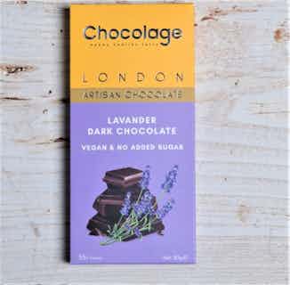 Vegan Artisan Chocolate Bar | Lavender Dark from Chocolage in ethical chocolate bars, ethically sourced chocolate