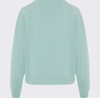 100 % Organic Cotton Jumper | Green With Blue Stripe from Fanfare Label