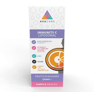 Immunity C Liposomal Liquid 150ml from AvaCare in vegan friendly supplements, Sustainable Beauty & Health