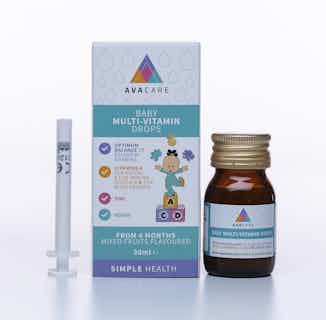 Baby Multi-vitamin Drops from AvaCare in vegan friendly supplements, Sustainable Beauty & Health