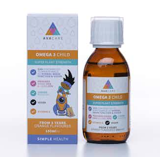 Vegan Omega 3 Child - Super Plant Strength from AvaCare in vegan friendly supplements, Sustainable Beauty & Health