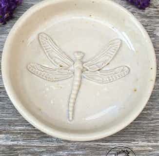 Marston | Ethically Handmade British Sourced Clay Trinket Dish | Dragonfly from Oxford Clay in eco-friendly home decor, eco-friendly homeware