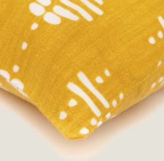 Nala | Recycled Cotton Cushion Cover | Yellow from Tikauo in sustainable cushion covers, sustainable furnishings