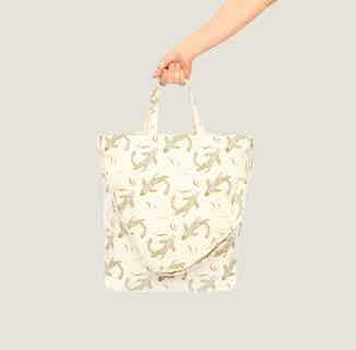 Sakana | Recycled Cotton Tote Bag | Herb Japanese Aesthetic from Tikauo in sustainable canvas tote bags, sustainable designer bags