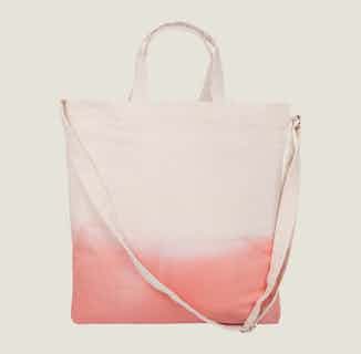 Recycled Cotton Ombre Tote | Pink from Tikauo in sustainable canvas tote bags, sustainable designer bags