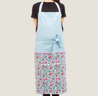 Bahar | Recycled Cotton Apron | Blue from Tikauo in sustainable cookware, sustainable kitchen items