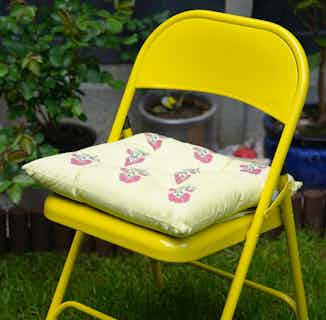 Alia | Recycled Cotton & Bottles Seat Pads | Yellow from Tikauo in Sustainable Homeware & Leisure