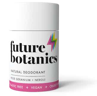 Rose Geranium & Neroli Natural Deodorant | 70g from Future Botanics in sustainable hygiene products, Sustainable Beauty & Health