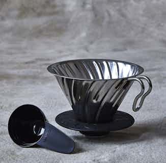 Hario V60 | Metal Filter Coffee Dripper | Steel from London Grade Coffee