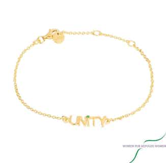 UNiTY | 22ct Gold Recycled Silver Bracelet | 100% Profit Supporting Women for Refugee Women from Loft & Daughter in sustainable bracelets, sustainably sourced jewellery