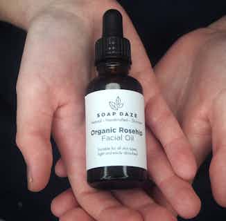Organic Natural Facial Oil | Rosehip from Soap Daze in natural face care, vegan friendly skincare