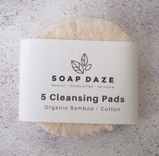 Reusable Organic Cotton & Bamboo Cleansing Pads from Soap Daze in vegan friendly skincare, Sustainable Beauty & Health