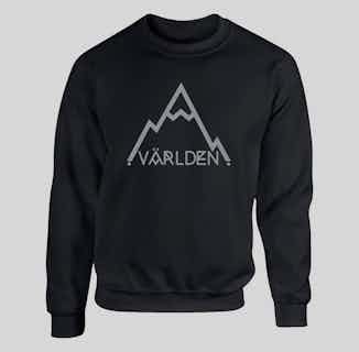 Iconic | Fair Trade Cotton and Recycled Logo Sweatshirt | Black | Grey | Charcoal from Varlden