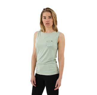 The Timeless Sleeveless - Jade from Royal Bamboo in sustainable vest tops, Sustainable Tops For Women