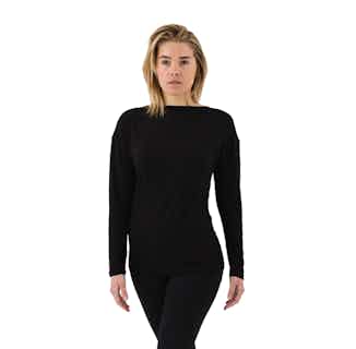 The Vintage Long Sleeve - Black from Royal Bamboo