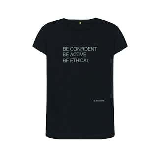 B-Confident | GOTS Certified Organic Cotton T-shirt | Black from Reflexone