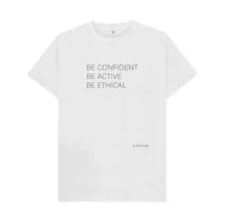B-Confident | GOTS Certified Organic Cotton T-shirt | White from Reflexone