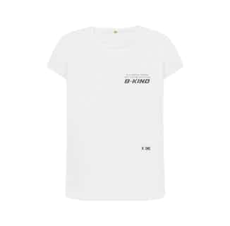 B-Kind | Organic Slogan 'B-Kind' Short Sleeve T-Shirt | White from Reflexone in eco-conscious t-shirts for women, Sustainable Tops For Women