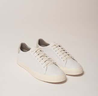 Low Classic | Vegan Leather Lace Up Trainers | White from Elliott Footwear in sustainable women's trainers, sustainable ethical shoes for women