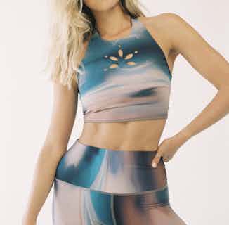 Lotus | Regenerated Fabric Yoga Workout Crop Top | Transcendence from Inhala Soulwear