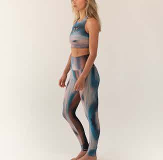 Lotus | Regenerated Fabric Yoga Workout Crop Top | Transcendence from Inhala Soulwear in sustainable gym tops, sustainable workout gear for women