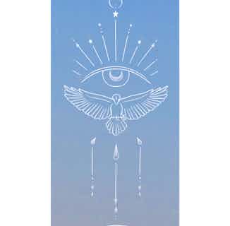 Eagle Spirit | Recycled Natural Rubber Yoga Mat | Blue from Inhala Soulwear