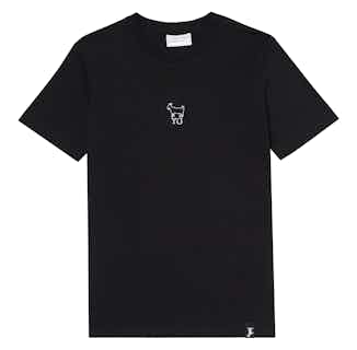 Organic Cotton Relaxed Fit Short Sleeve T-Shirt | Unisex | Black from Young Goat in eco-conscious t-shirts for women, Sustainable Tops For Women