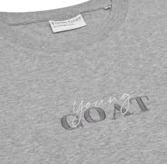 Classic Logo T-Shirt - Grey from Young Goat in eco-conscious t-shirts for women, Sustainable Tops For Women