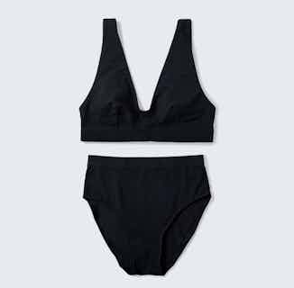 MicroModal Triangle Bralette And Cheeky Brief Set | Black from Cavalier in eco friendly undies for women, Women's Sustainable Clothing