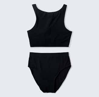 MicroModal High Neck Bralette And Cheeky Brief Set | Black from Cavalier in eco friendly undies for women, Women's Sustainable Clothing