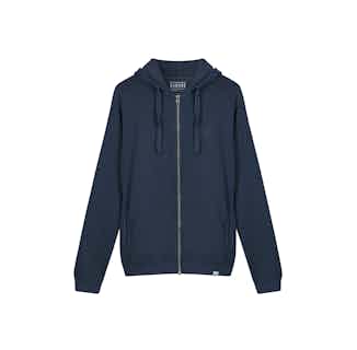 Apollo | GOTS Organic Cotton Women's Zip Hoodie | Navy from Komodo in sustainably made hoodies, Sustainable Tops For Women