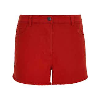 Jenja | Organic Cotton Women's Ripped Short | Lava from Komodo in sustainable shorts for women, sustainable bottoms for women