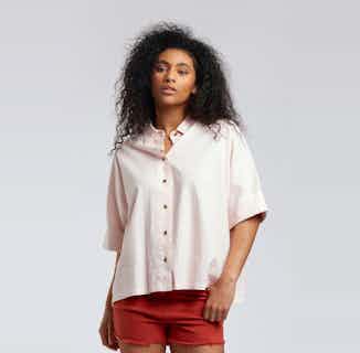 Kimono | GOTS Organic Cotton and Hemp Shirt | Sea Pink from Komodo in sustainable cotton shirts for women, Sustainable Tops For Women